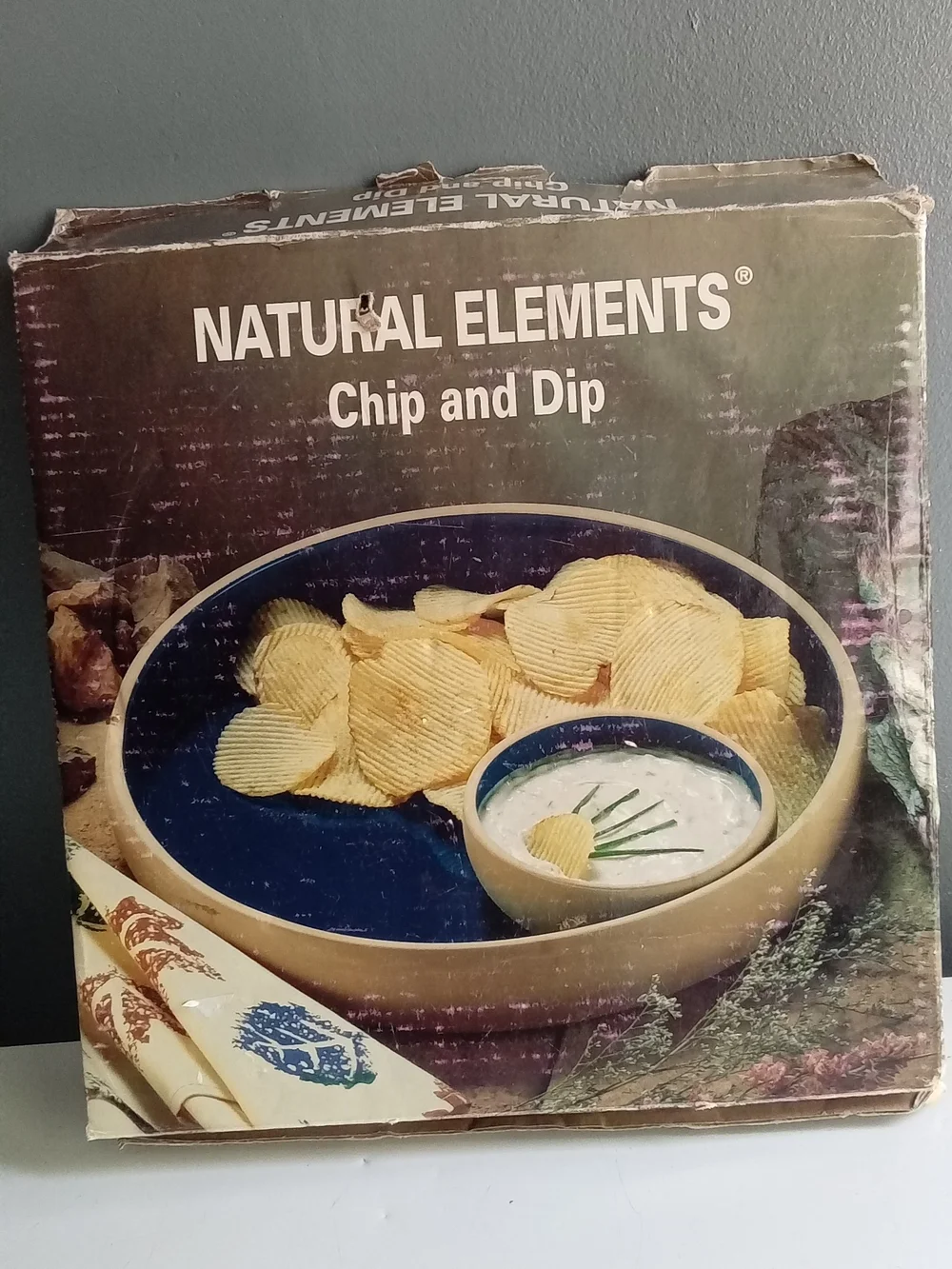Over and Back Natural Elements Terracotta Cobalt Blue Chip‎ and Dip Set Italy
